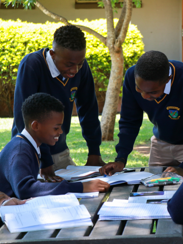 Ridgeway College learners in Louis Trichardt, Limpopo